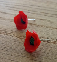Load image into Gallery viewer, Boucles d&#39;oreilles coquelicots
